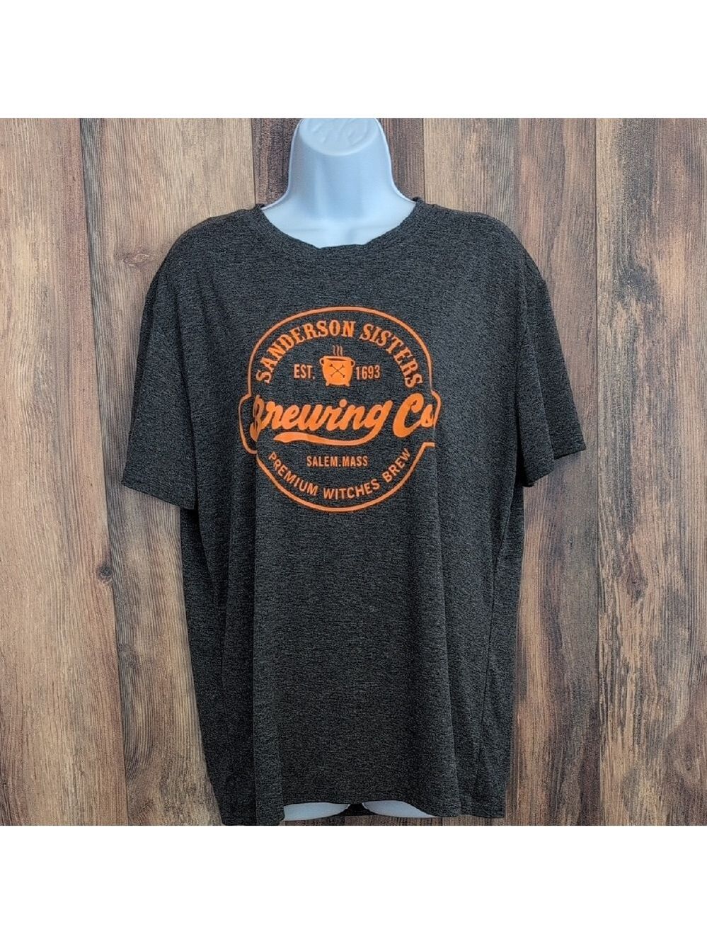 Sanderson Sisters Brewing Co Hocus Pocus Gray Tee XL             728H
